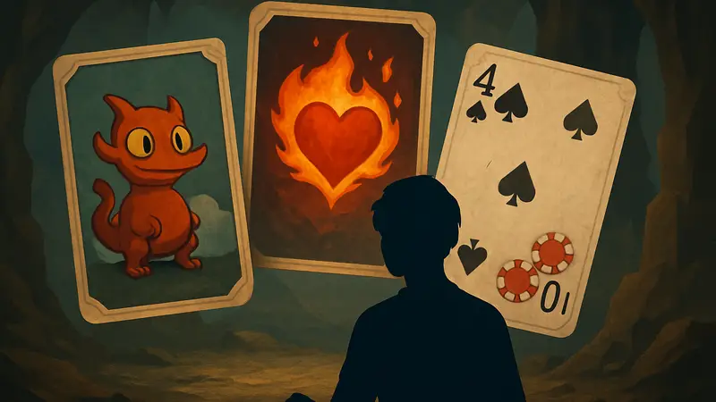 Изображение карт из Slay the Spire 2 или Balatro, символизирующее жанр рогаликов.