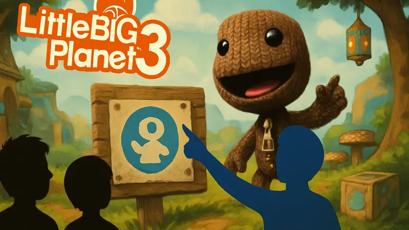 Логотип LittleBigPlanet 3 и символика сообщества LBPOnline.