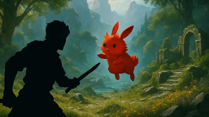 Чоппи из Crimson Desert, карта Мистической экосистеме, геймплей