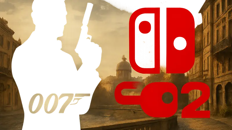 Джеймс Бонд из игры 007 First Light с логотипом Switch 2