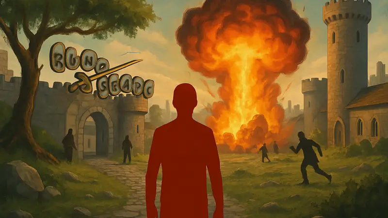 Изображение Old School RuneScape, символизирующее надвигающийся кризис.