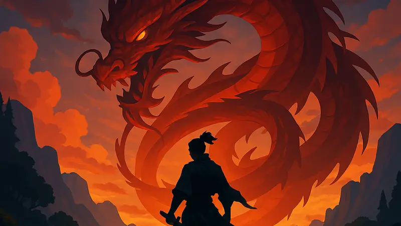 Логотип или арт Katana Dragon, выходящей из раннего доступа