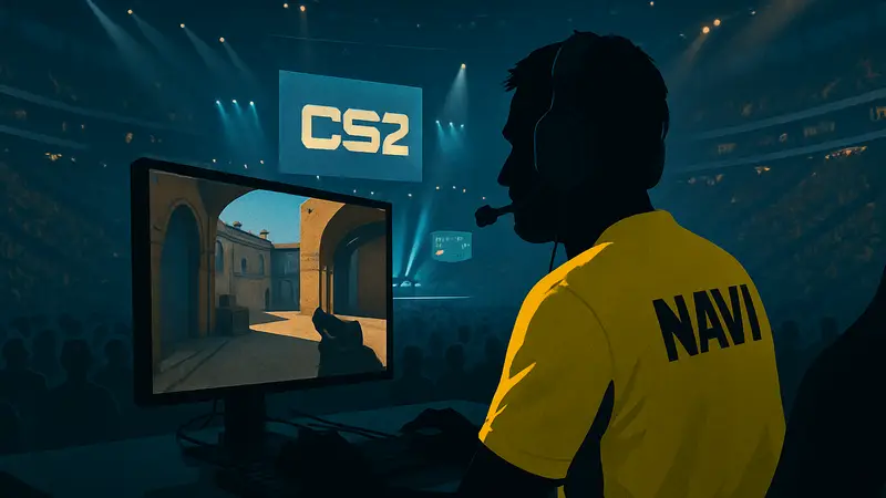 Игрок NAVI Aleksib на киберспортивном турнире Copenhagen Major по CS2.