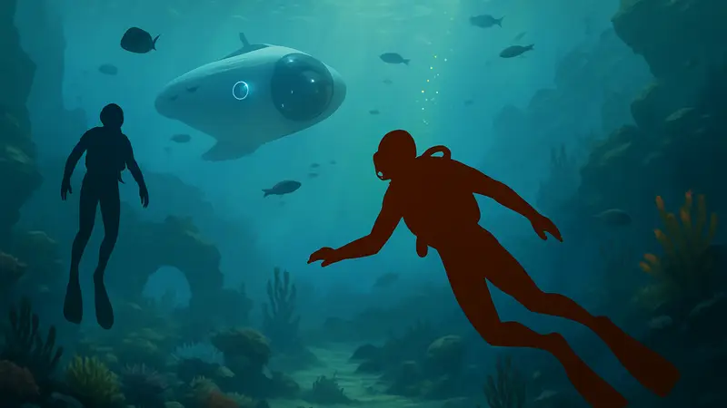 Игроки исследуют подводный мир в Subnautica, доступной бесплатно в Steam