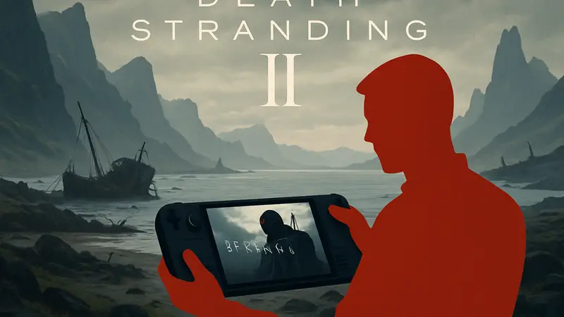 Логотип Death Stranding 2, игра на Steam Deck