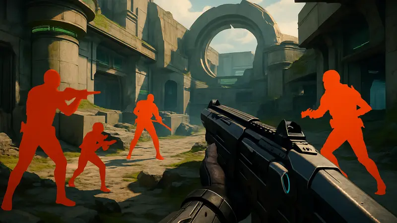 Игроки в Marathon сражаются на футуристической карте с видом от первого лица