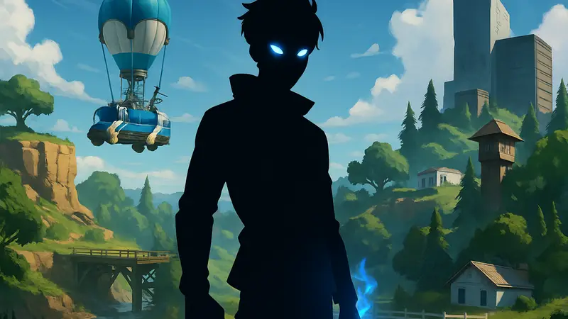 Скин Sung Jin-woo из Solo Leveling в Fortnite, персонаж аниме, Epic Games, баттл-рояль.