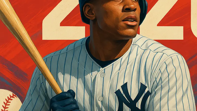 Обложка игры MLB The Show 26 с изображением спортивного атлета.