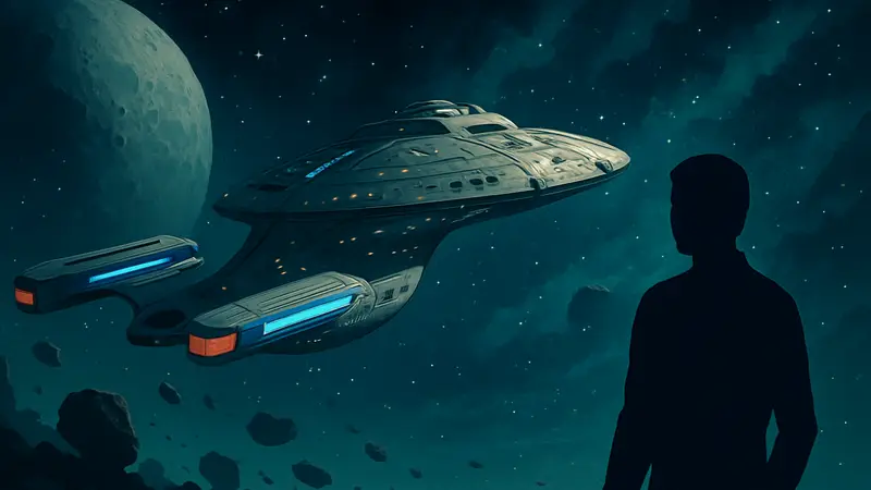 Космический корабль "Вояджер" в игре Star Trek Voyager: Across the Unknown.