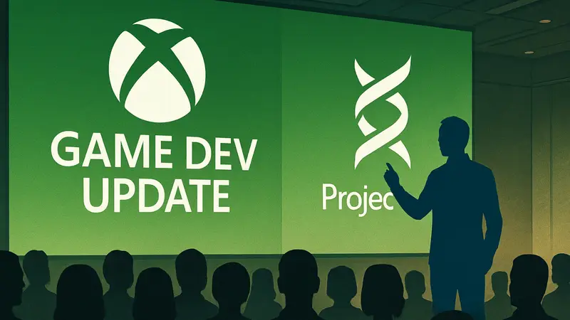 Логотип Xbox Game Dev Update и Project Helix от Microsoft.