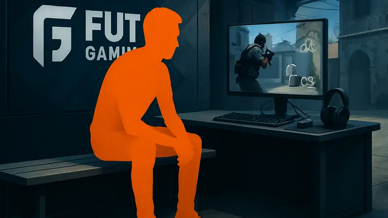 Александру lauNX Патошка, игрок CS2, сидящий на скамейке запасных в FUT Gaming.