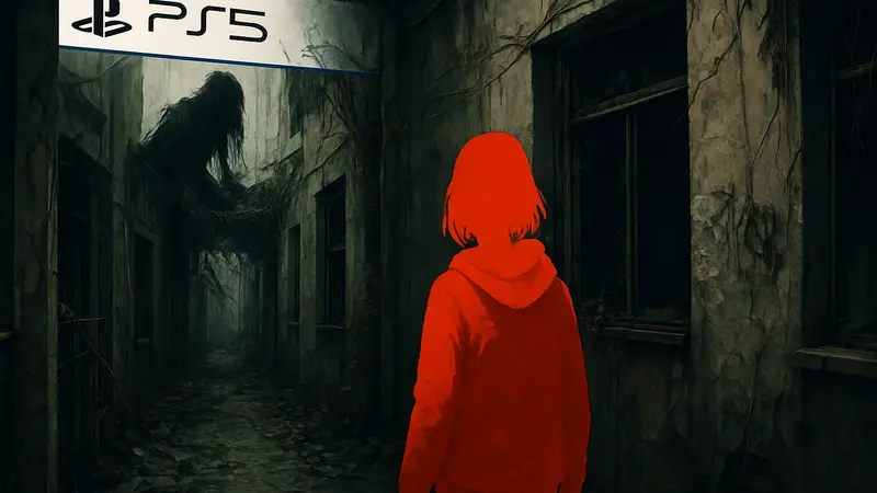 Обложка дисковой версии Silent Hill: The Short Message для PlayStation 5 с мрачным артом.