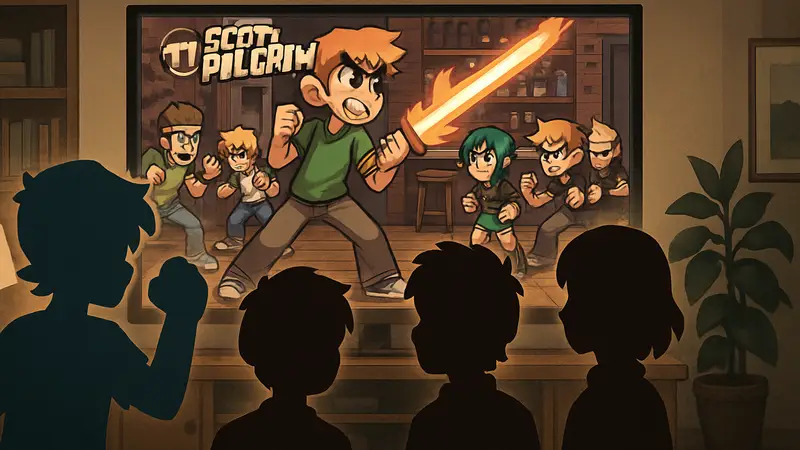 Скотт Пилигрим EX обзор геймплея на экране, персонажи игры