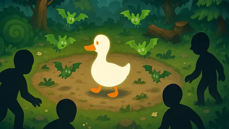 Игровой процесс Loopy Ducky: мобильная игра про утку в стиле Survivors-like.