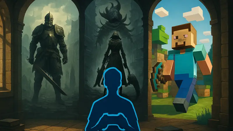 Изображение нескольких сложных игр для освоения, символизирующих долгое обучение