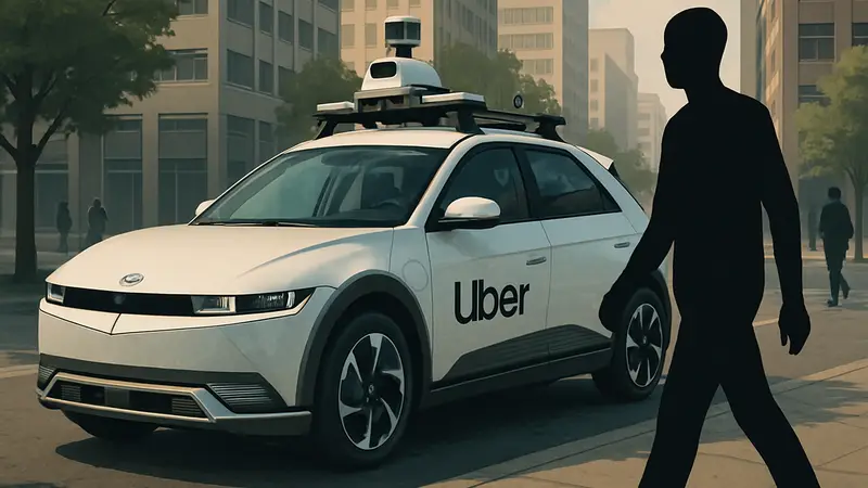 Автомобиль Hyundai Ioniq 5, модифицированный для сбора данных Uber