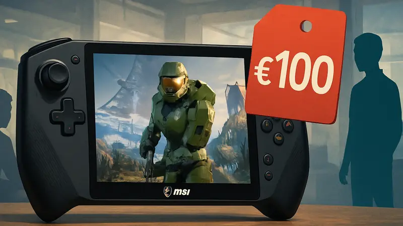 Портативная игровая консоль MSI Claw A8 с экраном и кнопками, скидка.