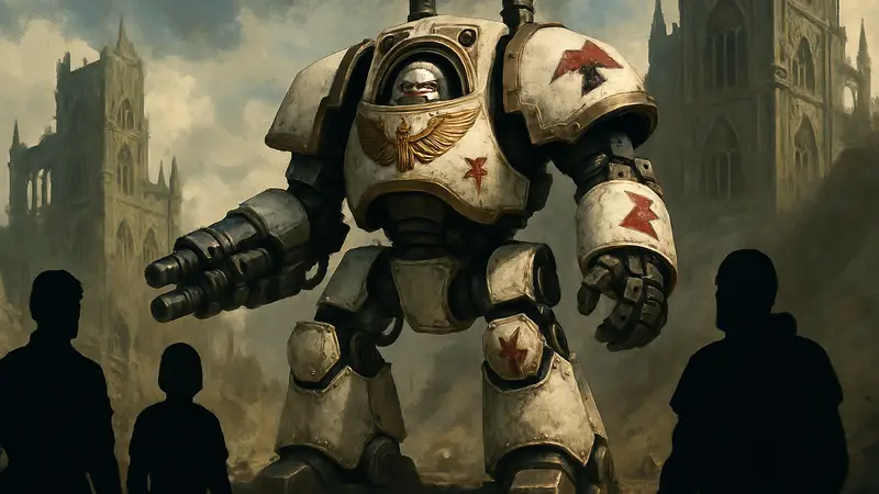 Фигурка дредноута «Контемптор» из Белых Шрамов от JoyToy