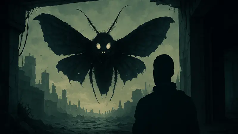 Жуткий мотылёк с экрана загрузки игры Marathon от Bungie