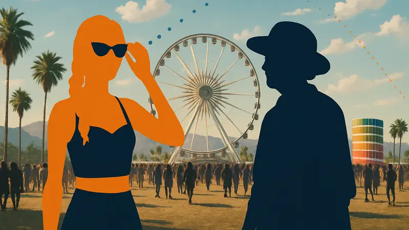 ИИ-инфлюенсеры на фестивале Coachella, сгенерированные изображения от Kalya_off и Grannyspills.