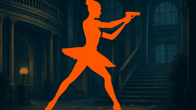 Постер фильма «Балерина» из вселенной John Wick с главной героиней в боевой позе