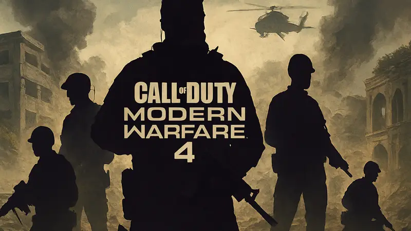 Обложка игры Call of Duty Modern Warfare 4 с персонажами кампании