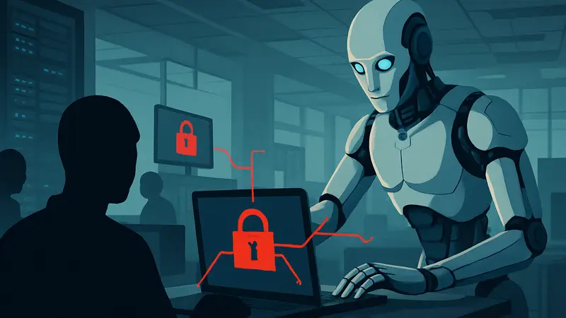 Искусственный интеллект или робот управляет кибератакой шифровальщика на компьютерные системы