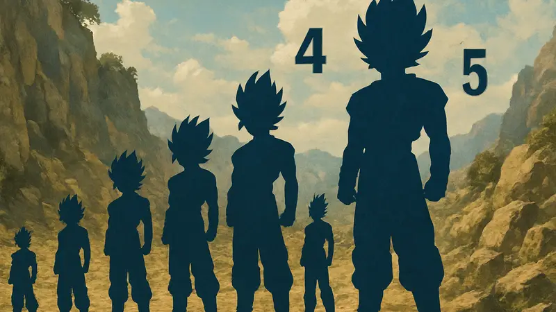 Гибридные Сайяны Dragon Ball, иллюстрация персонажей, рейтинг силы, Гоку Вегета