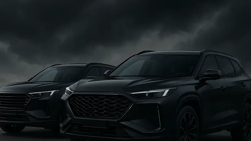 Кроссоверы Jetour T1 и T2 Black Knight Edition: строгий чёрный дизайн и агрессивный вид.