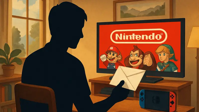 Игровое письмо от Nintendo с напоминанием о непройденных играх из eShop и бэклоге