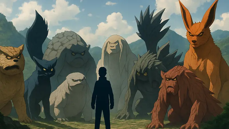 Изображение Хвостатых зверей из аниме Boruto, символизирующее их возвращение в сюжет.