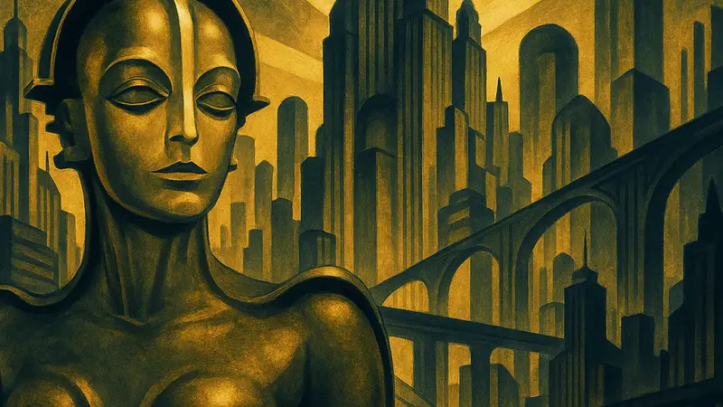 Кадр из научно-фантастического фильма "Метрополис", символизирующий классику жанра