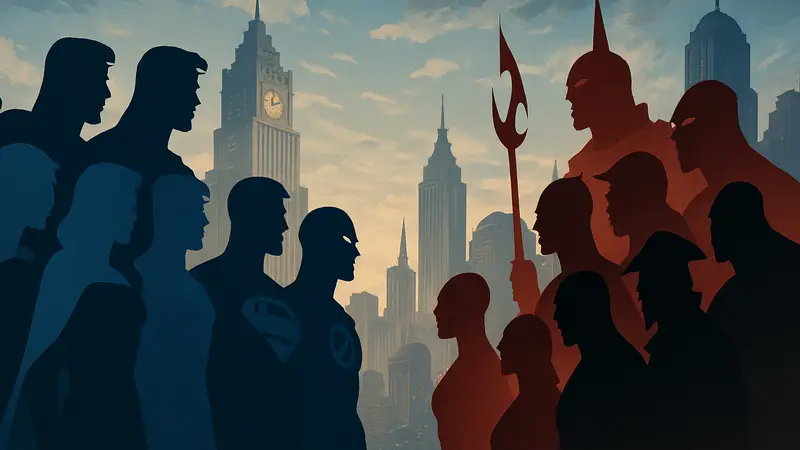 Лига Справедливости и Легион Гибели из комиксов DC Absolute Universe