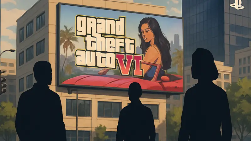 Логотип GTA VI, рекламная кампания Sony, релиз игры в ноябре, новости GTA