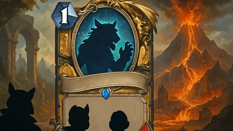 Карта Генна Седогрива из Hearthstone, иллюстрация дополнения Cataclysm