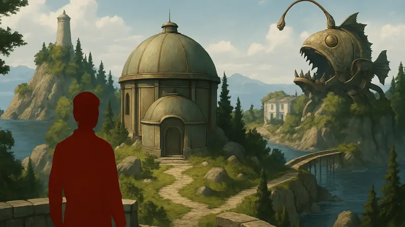 Концепт-арты Project Anglerfish, отменённого сиквела культовой игры Myst от Cyan Worlds.