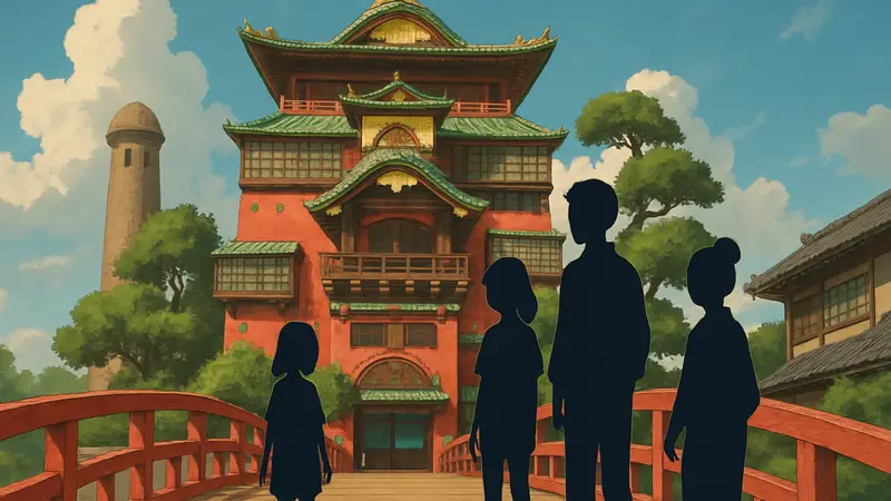 Баня из аниме "Унесённые призраками", воссозданная в игре Pokopia.