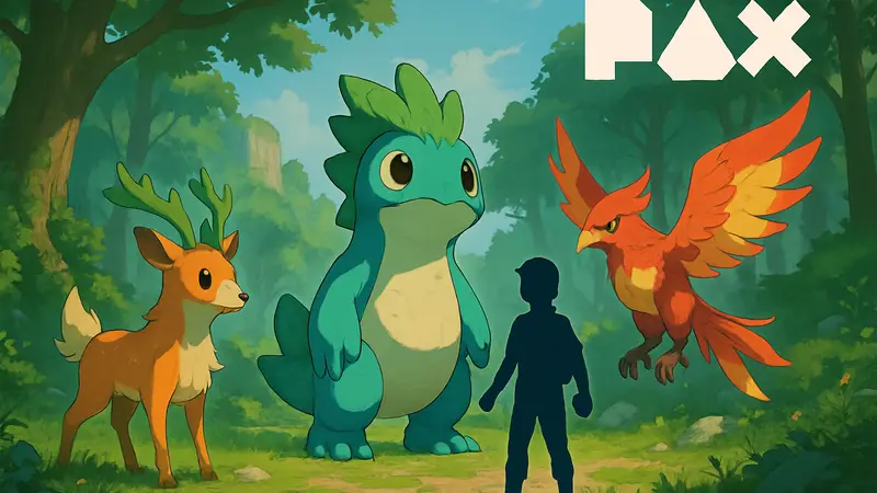 Скриншот из игры Aniimo с монстрами и персонажем, анонс на PAX East