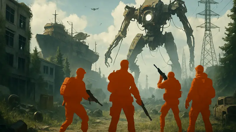 Игроки в Arc Raiders, скриншот из игры с элементами extraction shooter.