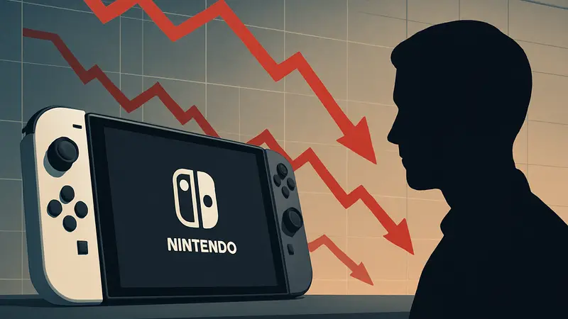 Игровая консоль Nintendo Switch 2 на фоне снижающихся графиков продаж