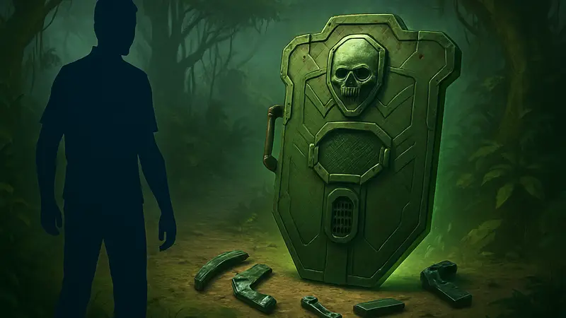 Зомби-щит из Call of Duty Black Ops 3 Zombies на карте Zetsubou No Shima, детали сборки