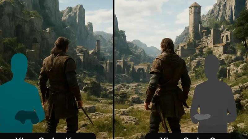 Скриншоты Crimson Desert, сравнивающие графику на Xbox Series X и Series S