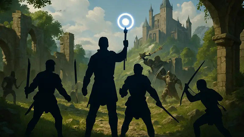 Игровой процесс Lord of Trough, демонстрирующий многопользовательские элементы и фэнтези-сеттинг