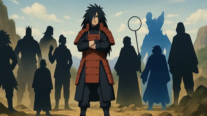 Мадара Учиха из аниме Наруто среди могущественных персонажей.