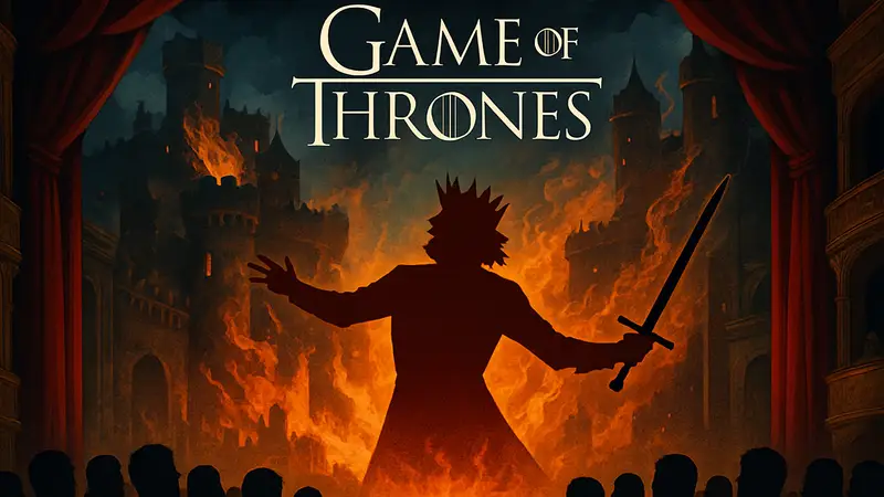 Логотип Game of Thrones, театральная постановка Безумный Король, анонс