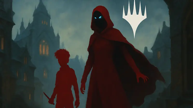 Обложка печатного издания новеллы Брендона Сандерсона "Дети Безымянных" по MTG