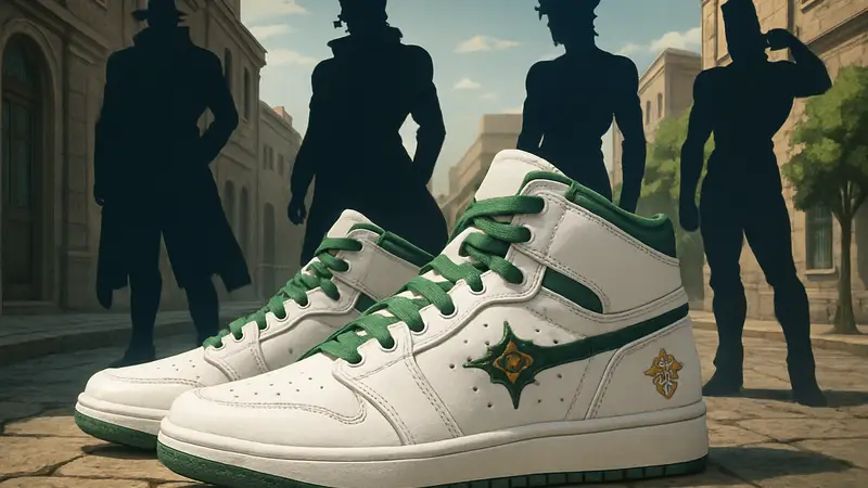 Кроссовки JoJo's Bizarre Adventure Stardust Crusaders, аниме обувь, стиль персонажей.
