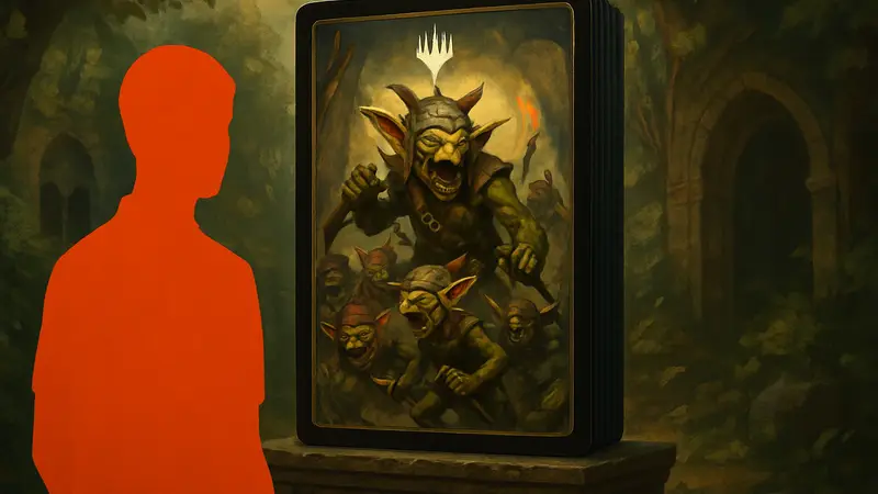 Обложка Magic: The Gathering Secret Lair Goblin Commander Deck, коллекционные карты гоблинов