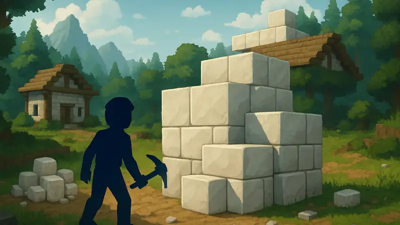 Изображение кварцита или строительных блоков в игре Hytale