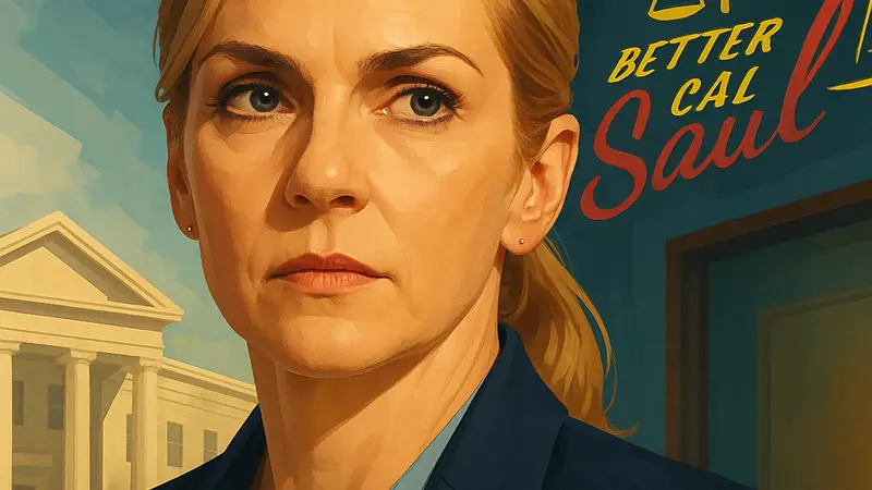 Крупный план актрисы Рии Сихорн, возможно, в образе из сериалов «Плурибус» или «Лучше звоните Солу».
